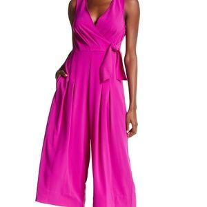 RachelRoy gaucho jumpsuit size 6 fuchsia NWT